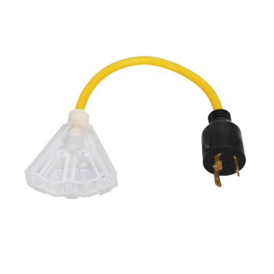 Generator Adapter 30A to 15A Fan-Shape