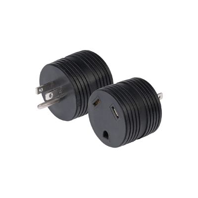 15A Male to 30A Female RV Power Adapter Round